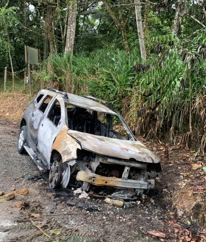 Incineran vehículo en zona rural de Mocoa