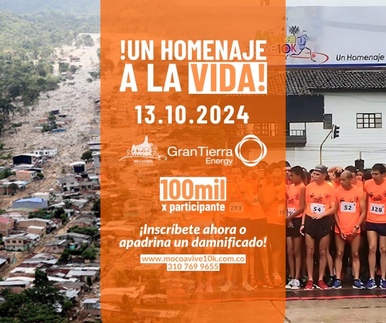 El miércoles se cierran las Inscripciones de la Carrera Atlética Mocoa Vive 10 K.